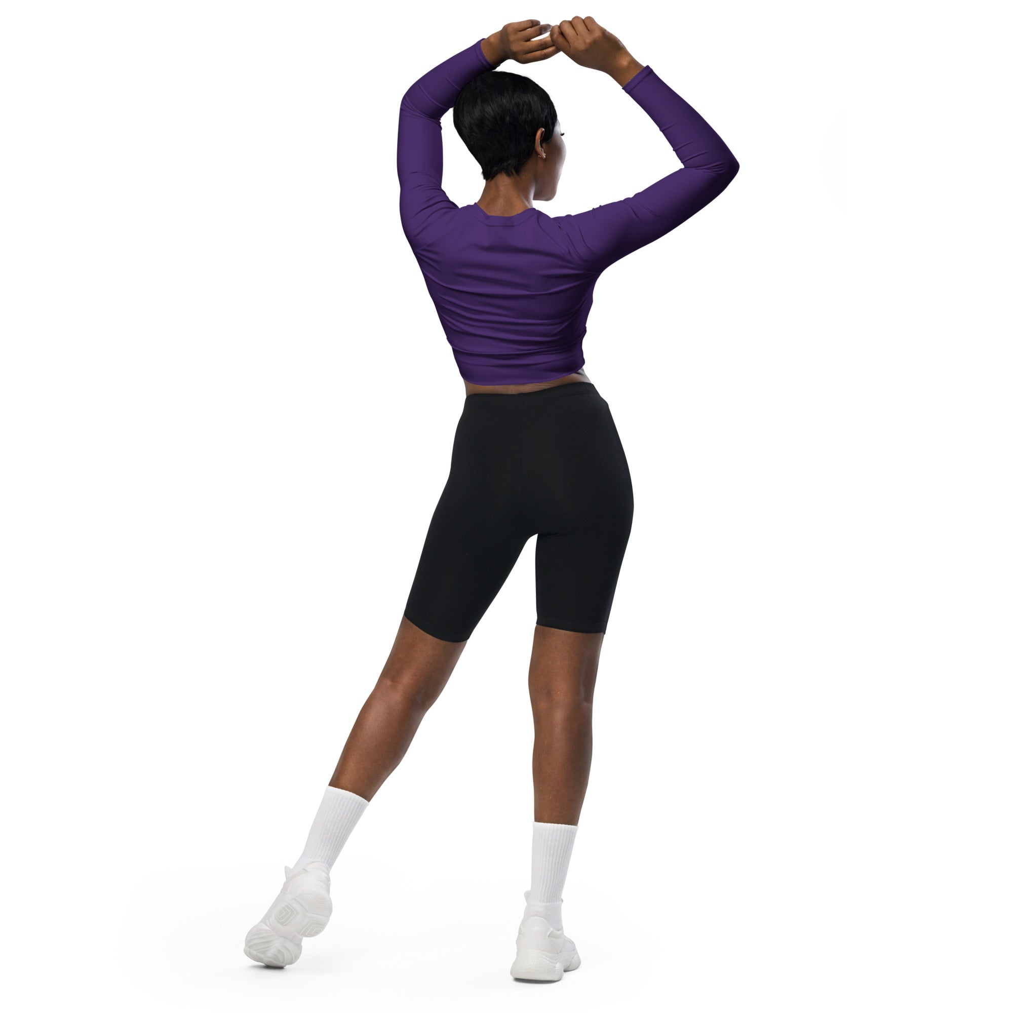 SHE REBEL - Deep Purple Recycled Crop Top UPF 50+